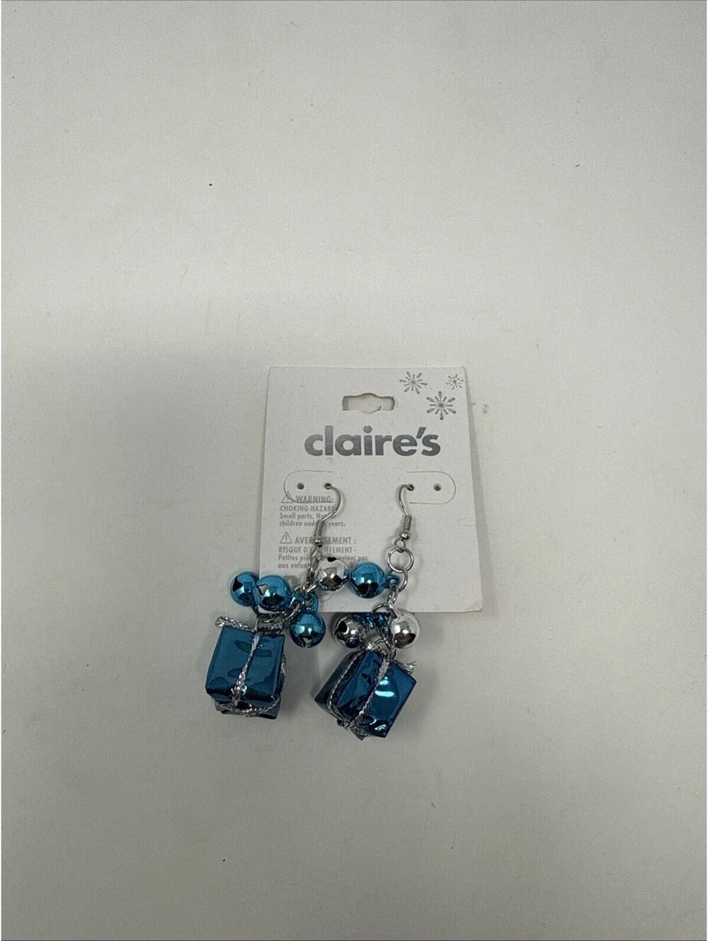Claire’s Jingle bell Present Earrings Christmas